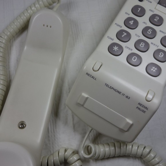 Vintage Retro 80s-90s Sony IT-B3 Cream/Beige Wired Telephone - Picture 9 of 14